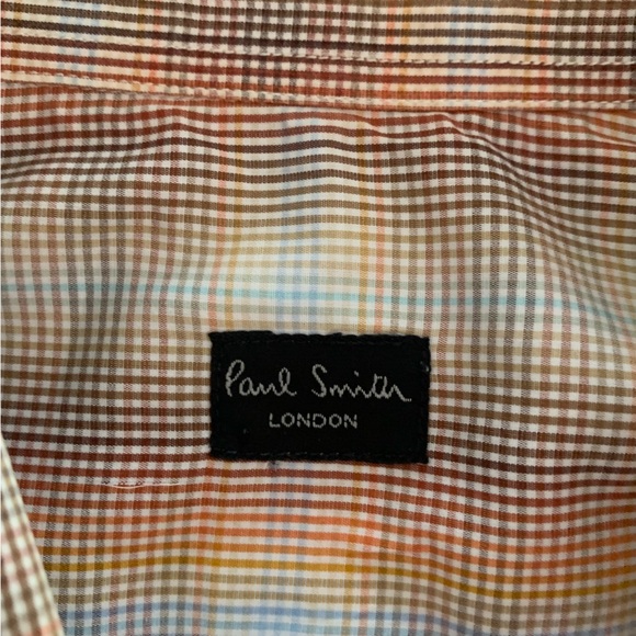 Paul Smith London Button Down shirt Gingham size 15.5/39 - Picture 6 of 10